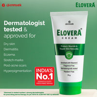 Elovera Moisturising Cream 75g | For Dry Skin | with Aloe Vera & Vitamin E | Protects, Nourishes and Repairs Skin | Paraben Free | Fragrance Free