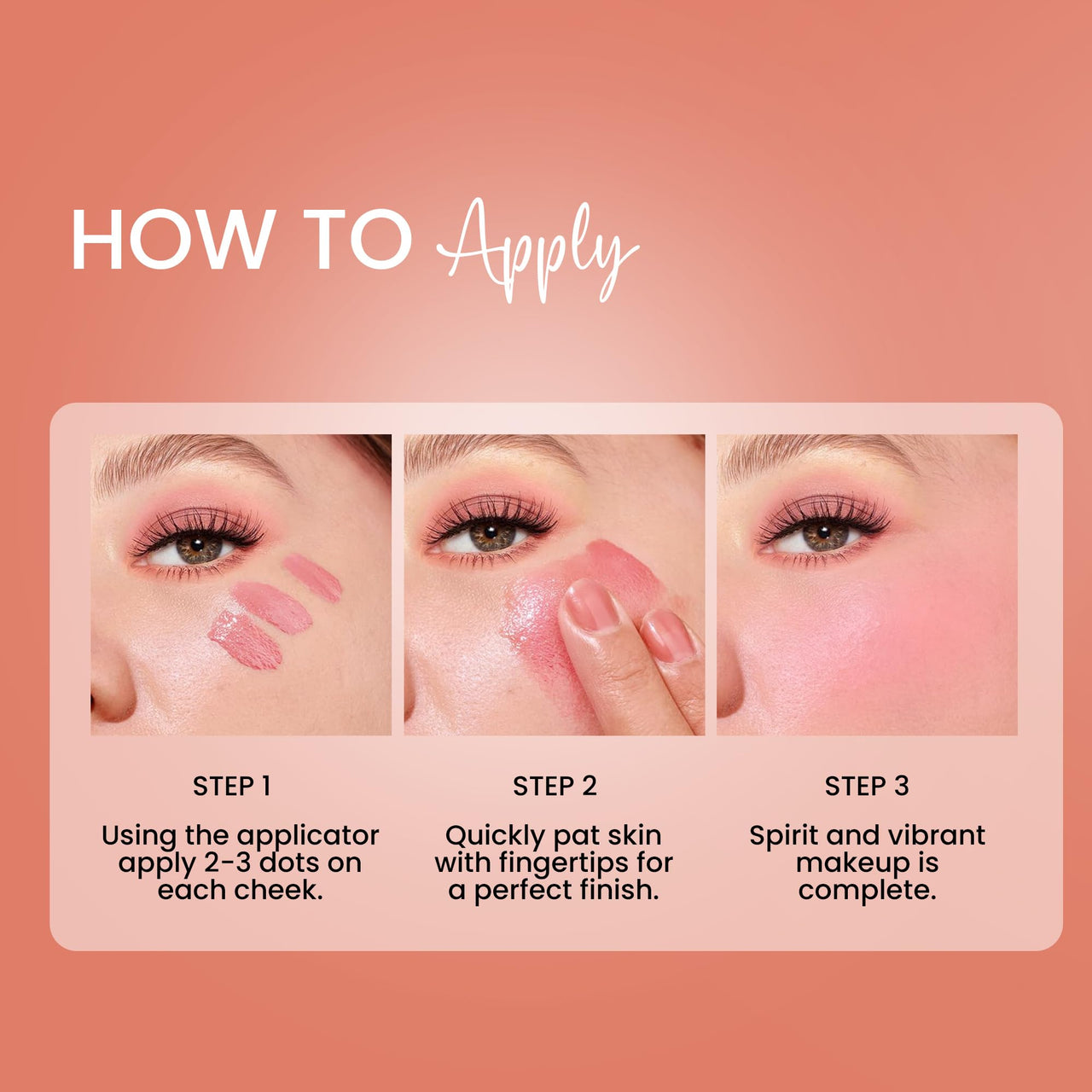 Seven Seas Cheek Bloom Liquid Blusher | Long Lasting and Highly Pigmented | Liquid Blusher and Lip Gloss (02-Cheek Pink, 03-Rosy Cheeks, 04-Natural Blush, Pack of 3)