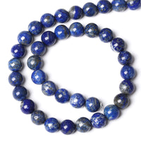 10MM 36PCS Natural Stone Blue Lapis Lazuli A Grade Gemstone Beads for Jewelry Making DIY Bracelet Energy Crystal Healing Power 1 Strand 10mm