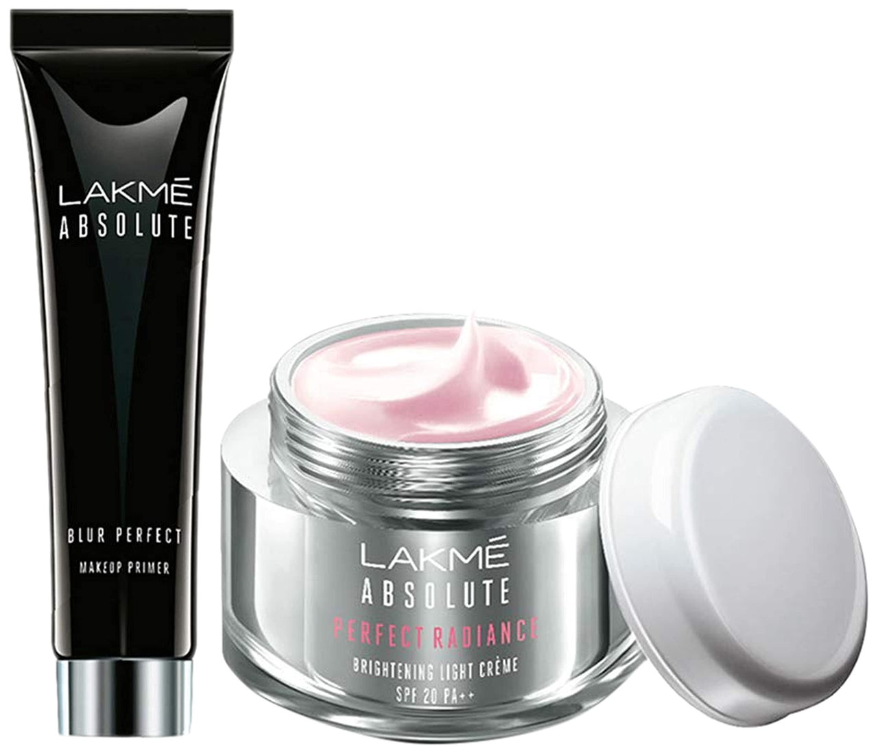 Lakmé Absolute Blur Perfect Matte Face Primer 30 ml & Lakmé Absolute Perfect Radiance Brightening Light Crème, 50g