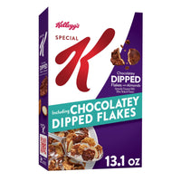 Kellogg’s Special K Breakfast Cereal, 11 Vitamins and Minerals, Anytime Snacks, Chocolatey Dipped Flakes with Almonds, 13.1oz Box (1 Box)