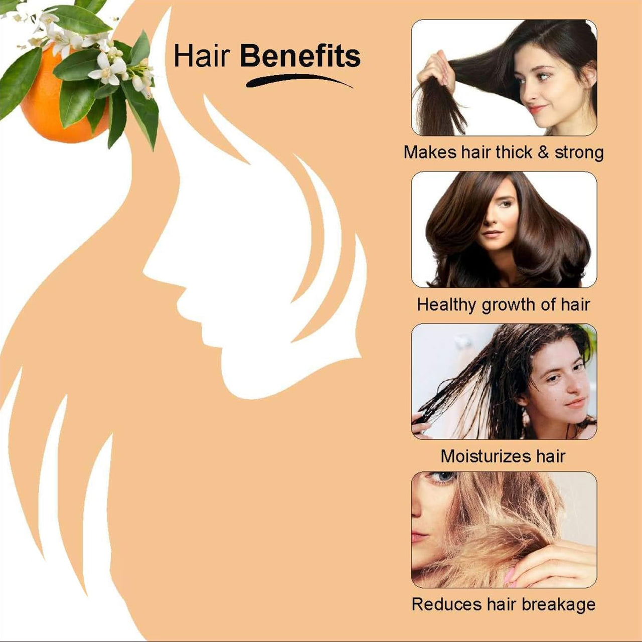 Indus Valley 100% Pure Natural & Organic, Undiluted Orange Essential Oil with Therapeutic Grade & Glass Dropper for Skin, Hair Care -15ml