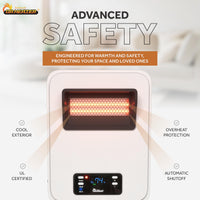 Portable Space Heater with Humidifier, 1500-Watt DR-968H w/ Humidifer