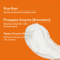 Asaya Exfoliating Face Scrub | Powder-to-Foam Cleanser with Korean Rice, Pineapple & Papaya Enzymes | Removes Tan, Dead Skin, Blackheads & Whiteheads | Brightens & Smoothens | Gentle Daily Enzymatic Exfoliation | pH Balancing & Pore Cleansing | For Oily,