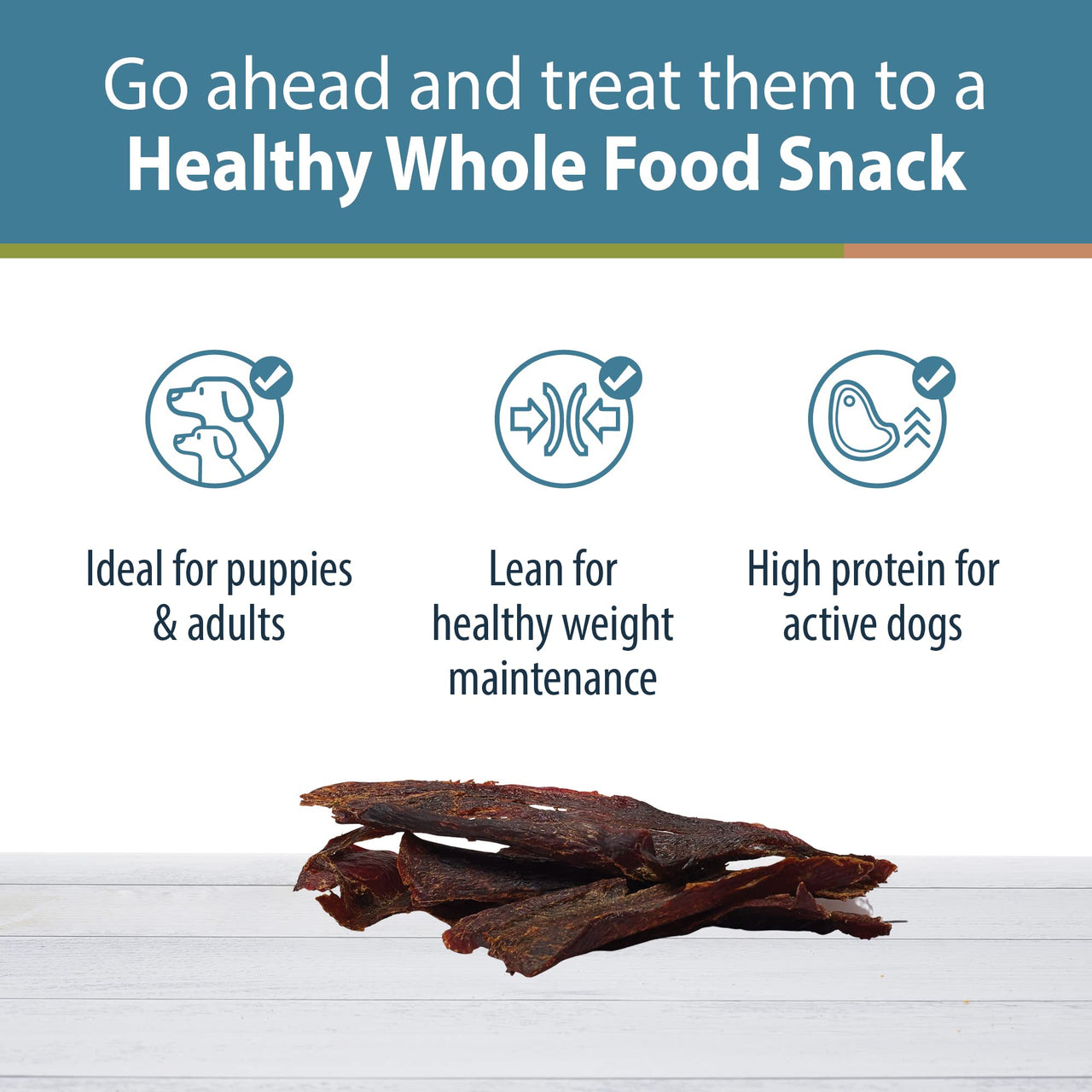 JustFoodForDogs Venison Dog Treats, Single-Ingredient Healthy Dog Treats, Made in The USA, 5 oz 5 Ounce (Pack of 1)