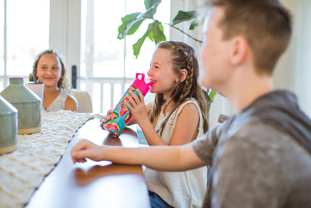 Simple Modern Kids Water Bottle with Straw Lid | Insulated Stainless Steel Reusable Tumbler for School, Girls | Summit Collection | 18oz, Tie-Dye -Tie-Dye