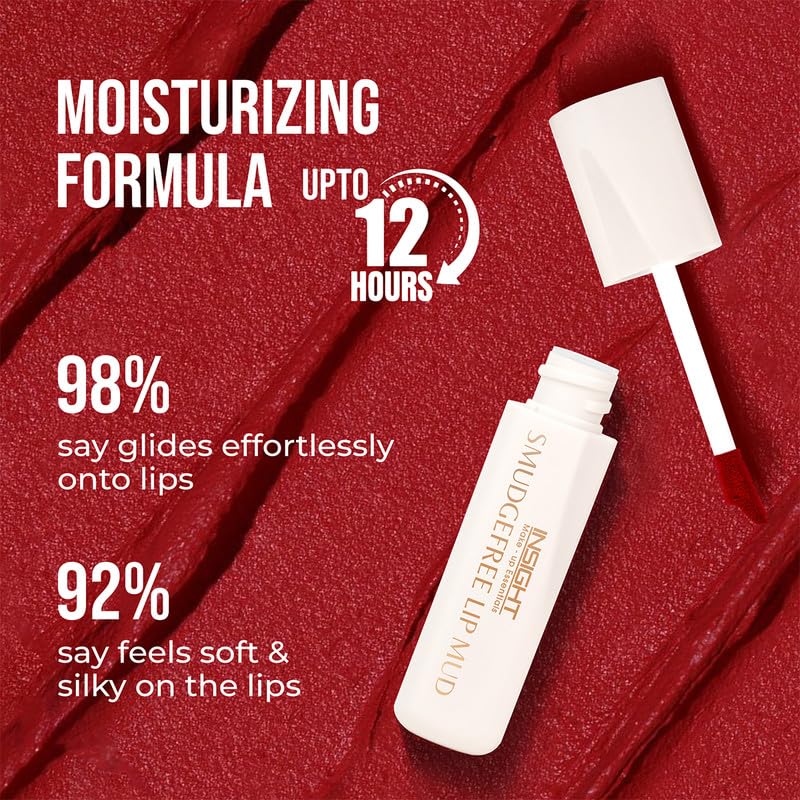 Insight Cosmetics Smudge Free Lip Mud|Ultra Matte Flawless Texture |smudge Proof |Water Proof |Long Lasting |Non Transferable |One Strock Application |Light Weight Formula,3.5 gm (Before Dawn, 3.5 gm)