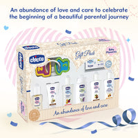 Chicco Baby Moments Delight Gift Pack Beige, Ideal Baby Gift Sets for Baby Shower, Newborn Gifting, New Parents, Birthdays, New Advanced Formula with 0% Phenoxyethanol, 0m+ (8 Items)