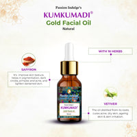 Passion Indulge Kumkumadi Natural Handmade Bath Bar & Kumkumadi Facial Oil For Skin Glow, Shine & Brightness with Saffron, Vetiver Oil and 16 Herbs