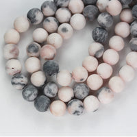 8mm Jasper Beads Natural Gemstone Beads for Making Jewelry Energy Healing Crystals Jewelry Chakra Crystal Jewerly Beading Supplies Matte Pink Zebra 8mm 15.5inch About 46-48 Beads Matte Pink Zebra Jasper