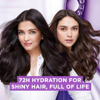 L'Oreal Paris Hyaluron Moisture 72H Filling Shampoo With Hyaluronic Acid for Dry & Dehydrated Hair 340ML + Conditioner 180 mL, Regime Pack of 2
