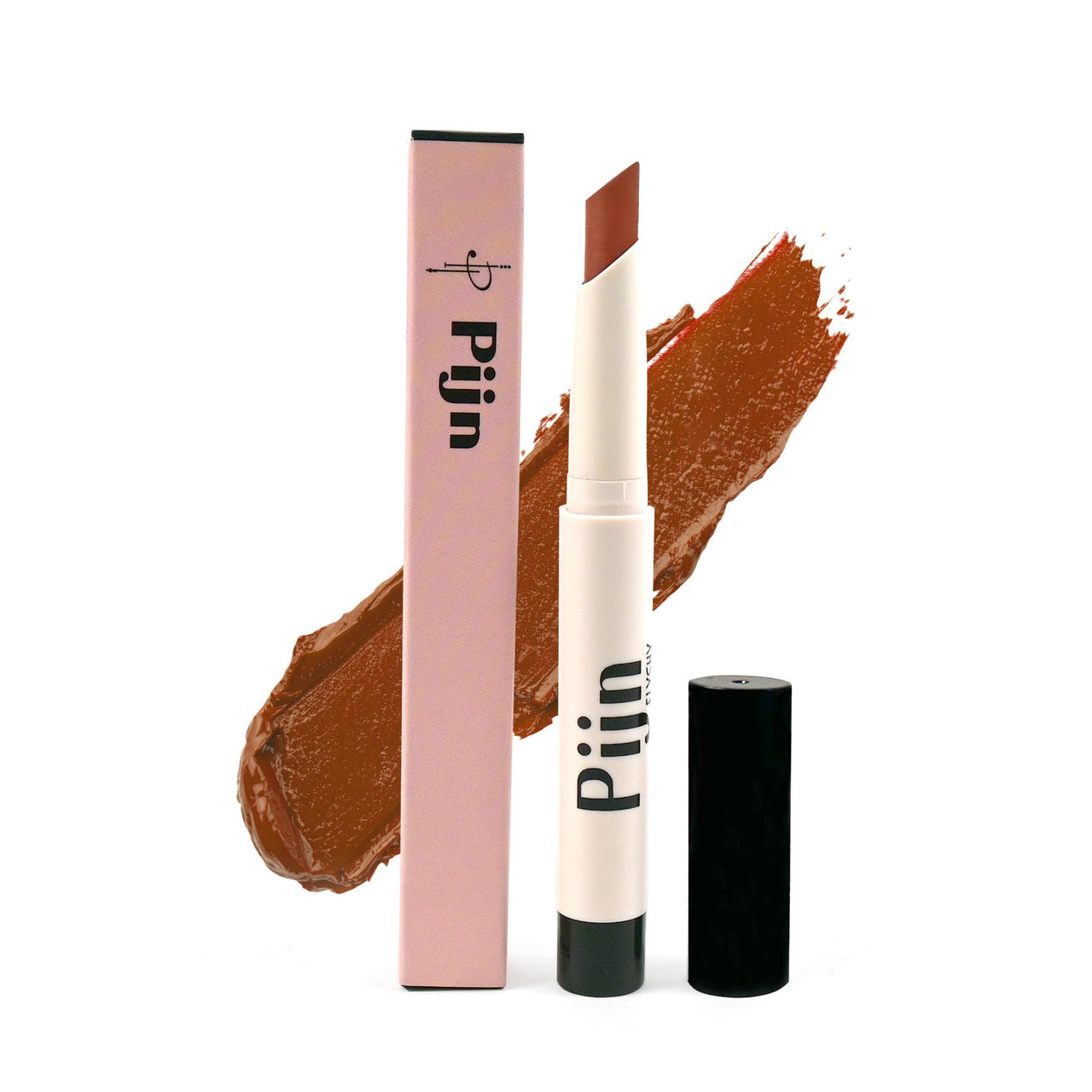 Pijn Luxe Comfy Matt Lipstick Nude Coral | 12HR Long-Lasting, Smudge-Proof & Waterproof | Lightweight, Smooth Matte Finish With Vitamin E & Lip Repair | Lipstick for Women