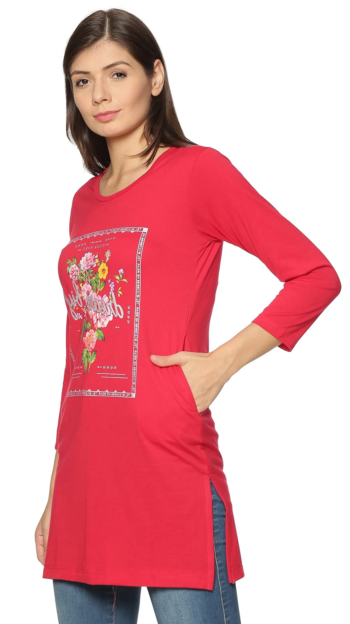 In Love Women's  Long Knee Length Night Wear Tshirts