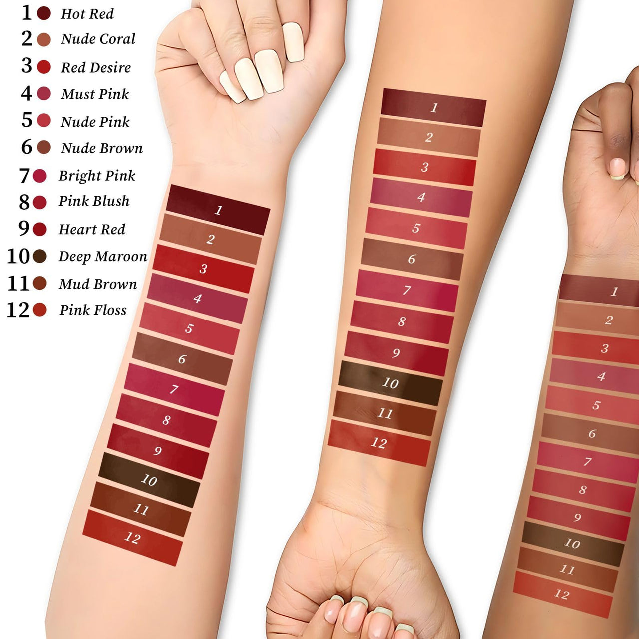 Pijn Luxe Comfy Matt Lipstick Mud Brown | 12HR Long-Lasting, Smudge-Proof & Waterproof | Lightweight, Smooth Matte Finish With Vitamin E & Lip Repair | Lipstick for Women