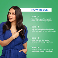 The Moms Co. Natural Protein Shampoo for Strong Hair With Hydrolyzed Silk & Wheat Proteins | Controls Hair Fall, Reduces Dryness & Frizz | Shampoo For Women & Men | Chemical & Sulphate Free - 200ml