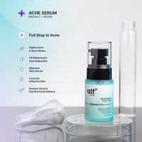 altBeauty Acne Serum with Niacinamide, Salicylic Acid, Mandelic Acid, Azelaic Acid, and Zinc | Helps with Acne and Marks, Control excess Oil & Inflamed skin | Helps Build Defense against acne | 30ml