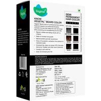 Vegetal Safe Color Natural Beard Colour, Chemical-Free, Soft Black, 25g. (Pack of 3)