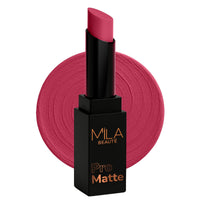 Mila Beauté Pro Matte Lipstick | Highly Pigmented & Long lasting | Semi Matte Finish | Light Weight Lipstick | Single Swipe Application | Luxurious Lip Color | Shade - (Saira Banu, 4.2g)