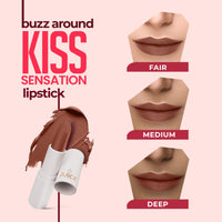Juice Kiss Sensation Lipstick with Goodness of Bio Retinol, UV Protection & Long lasting Lipstick (Eternal Nude - M23)
