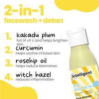 Tuco® Kids Face Wash | Perfect for Dull Skin | Infused with Turmeric, Kakadu Plum, Rosehip Oil, Safflower Oil, Witch Hazel | Ages 2-5, 4-10, 10-15, 5-10 Years | Paraben & Sulphate Free |100 ml-Pack of 1