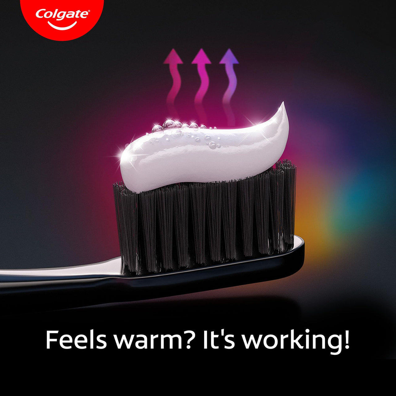 Colgate Visible White O2, Teeth Whitening Toothpaste (50g) for noticeably whiter teeth starting in 3 days. Peppermint Sparkle with Active Technology, Enamel Safe Teeth Whitening (Pack of 2)