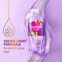 Sunsilk Argan Oil & Rosemary Frizz Smooth Oil Blends Shampoo | for Frizzy Hair | with No Added Parabens | 700 ML