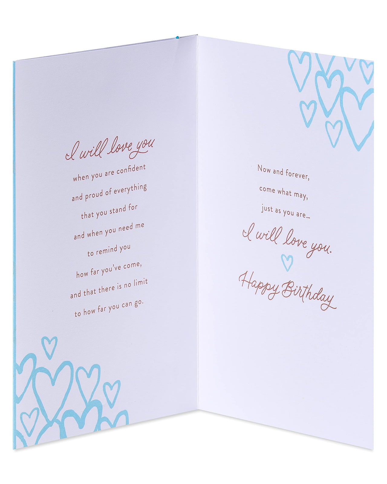 American Greetings Romantic Birthday Card (I Will Love You) I Will Love You