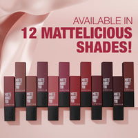 Hilary Rhoda Matte About You Lipstick | Long Lasting & Highly Pigmented Lipstick | Glides Smoothly | Matte Finish | One Stroke Application | Cruelty-Free & Vegan - 3g (Cocoa Crush - Shade 11)
