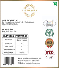 The Tea Heaven | Tea Gift - Rose Black Tea- Good for skin-100% Natural Ingredients- 50 Grams