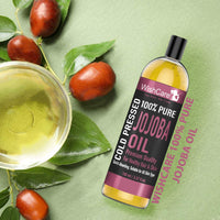 WishCare Pure Cold Pressed Natural Unrefined Jojoba Oil - Moisturizer For Skin, Hair and Nails, 100 ml (Pack of 2)