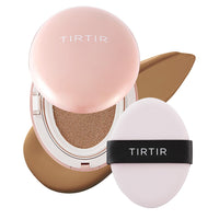 TIRTIR Mask All-Cover Cushion Foundation | Full coverage, Skin fit, Satin Glow Finish | Korean Cushion Foundation #35N WALNUT | 18g