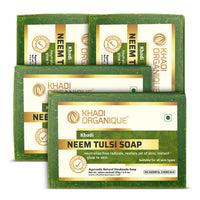 Khadi Organique Handmade Neem-Tulsi Soap Pack Of 4