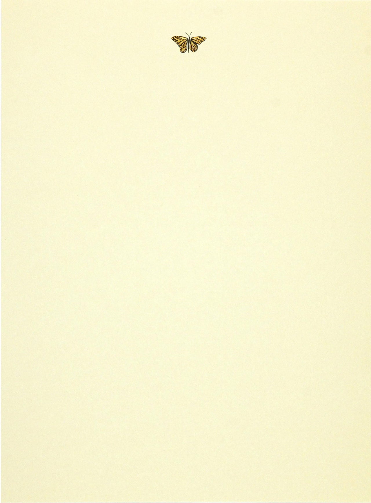 Gold Butterfly (Stationery) (Letter-Perfect Stationery Series)