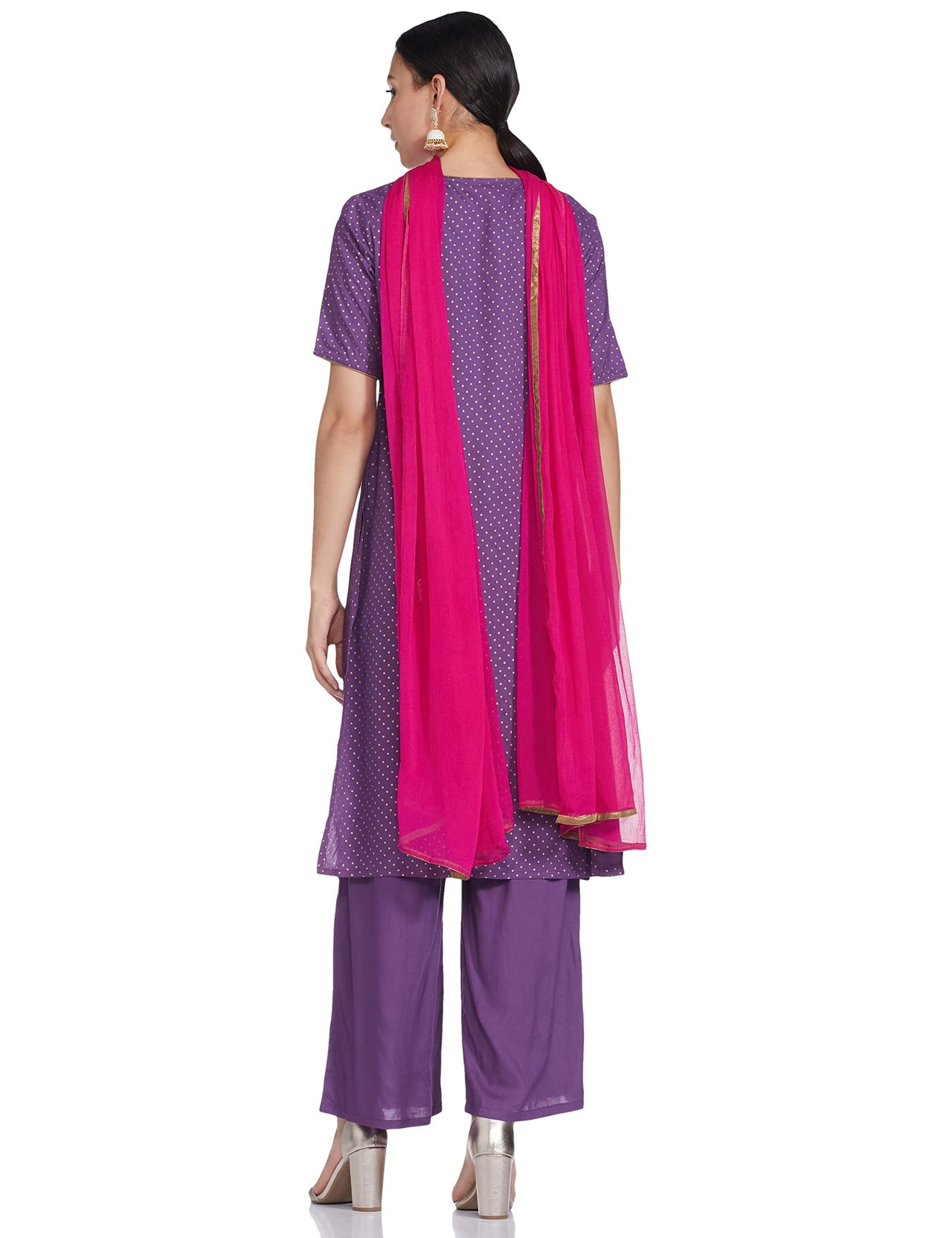 Amazon Brand - Tavasya Women's  Rayon Salwar Suit Yellow L