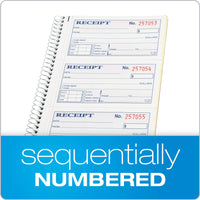 Adams Money and Rent Receipt Book, 2-Part Carbonless, 5-1/4