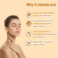 Aravi Organic Lip Balm Combo - With SPF 50+++ For Lip Brightening - Pack of 2