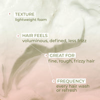 Ashba Botanics Curl Volumizing Foam I Weightless Hair Mousse for Curly & Wavy Hair - Paraben, Silicone Free | Lightweight styler to control frizz without dryness | 150ml