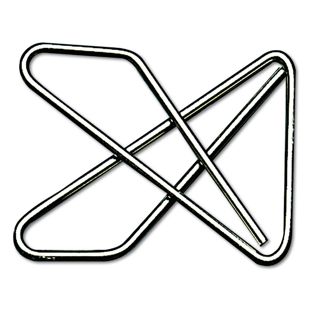 ACCO Ideal Butterfly Paper Clamps, Steel Wire, Small 1.5 Inch Size, 100 Sheet Capacity, Silver, 50 Clamps per Box (A7072620) 50 Count (Pack of 1)