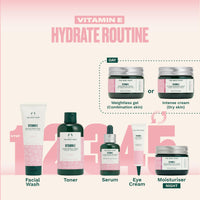 The Body Shop Vitamin E Intense Moisture Cream | 72H Hydration with Hyaluronic Acid & Raspberry Seed Oil | Restores Dry Skin | Vegetarian | For Men & Women | 50ml