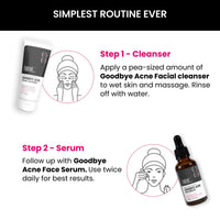 ThriveCo Goodbye Acne™ Face Serum for Pimples | Reduces Acne-Causing Bacteria & Sebum Production | Oil-Free Anti-Acne Serum with Diacnemide| Men & Women, 30ml