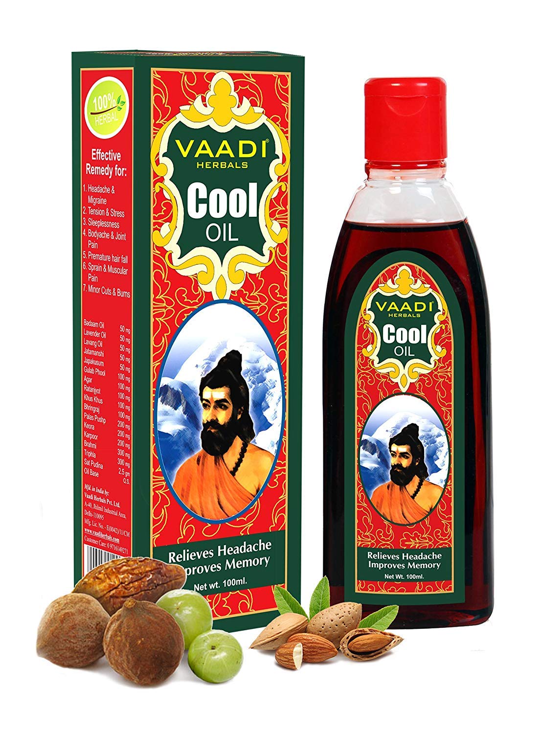 Vaadi Herbals Cool Oil with Triphla and Almond, 200ml