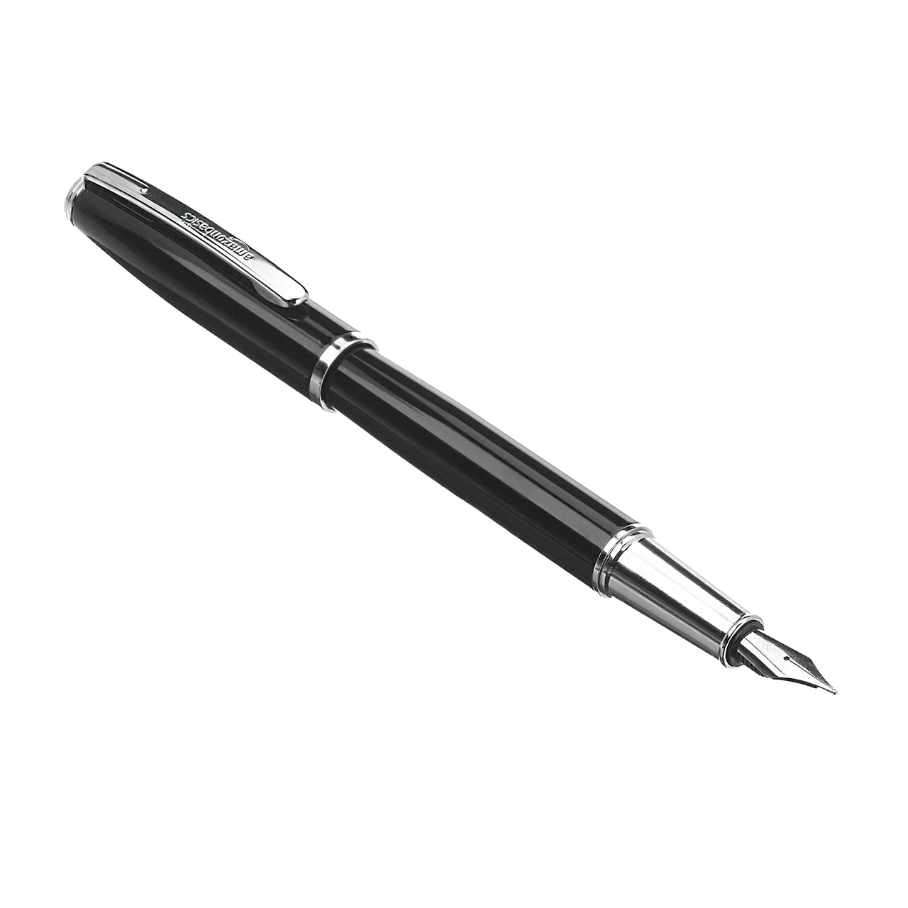 Basics Fountain Pen with two replacement cartridges- Medium Point, Black Ink