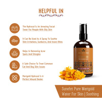 AVIMEE HERBAL Sunehri Pure Marigold Water | For Acne Prone Skin | With Calendula Extracts | 110 Ml, Pack of 1