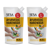 Sesa Ayurvedic Nature Fresh Hand Wash with Turmeric, Neem & Aloe Vera Handwash,1400ml