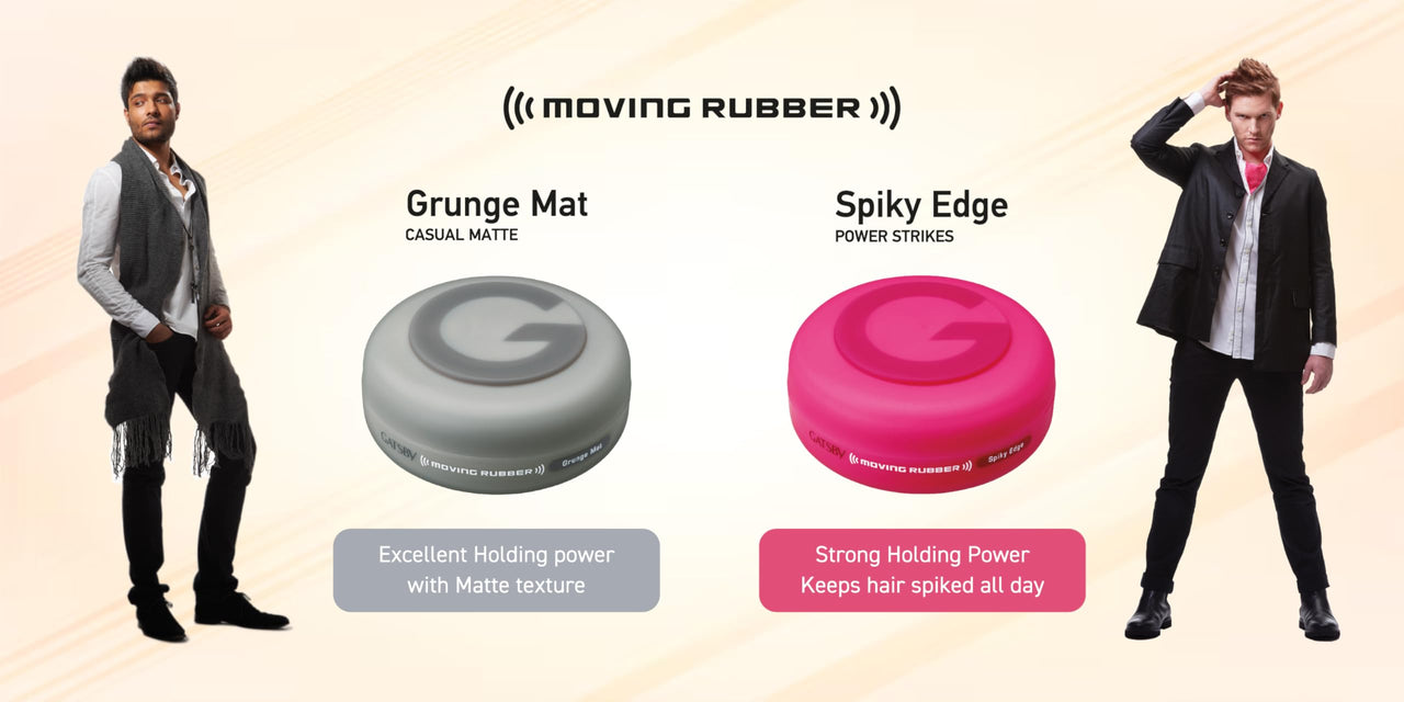 Gatsby Japan Moving Rubber, Gels Spiky Edge, 80G