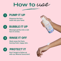 Tikitoro Kids Refreshing face wash| Pediatrician Approved | 100% Vegan with Saffron, Watermelon and Marshmallow Root | Cleanses, Purifies & Moisturises Skin | No Parabens & Sulphates (100 ml)