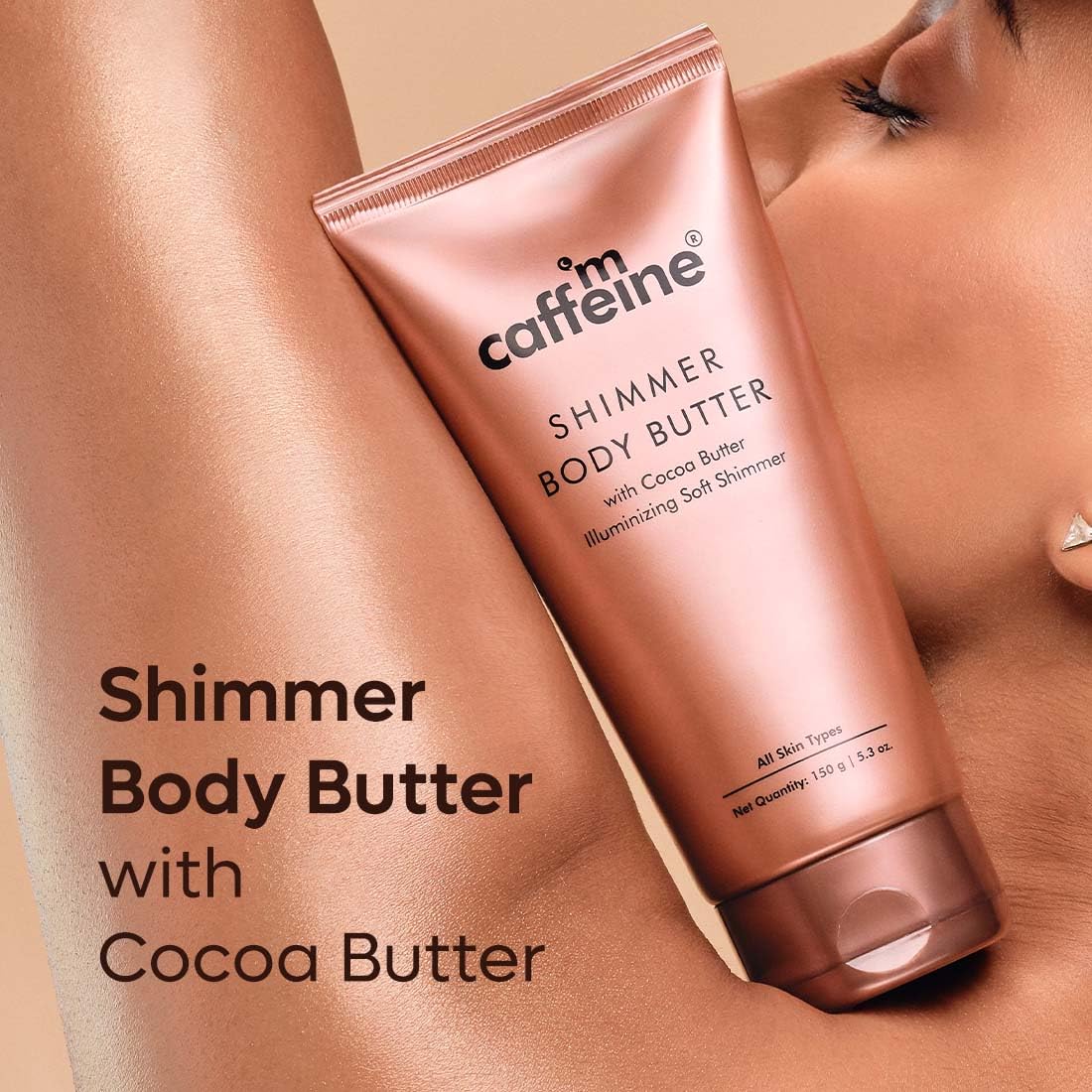 mcaffeine Cover Me In Stardust Shimmer Gift Kit Set For Women & Men With Natural Skin Care Products|Gift Set For Birthday, Anniversary|Valentine Gift Set For Her|Special Occasion