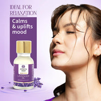 Ayouthveda Lavender Essential Oil | Skin, Acne, Hair Fall, Relaxing Sleep, Aromatherapy & Body | Pure, Organic, Natural & Undiluted, Organic Certified | 15ml Pack