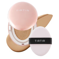 TIRTIR Mask All-Cover Cushion Foundation | Full coverage, Skin fit, Satin Glow Finish | Korean Cushion Foundation #27N CAMEL | 18g