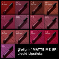 Pilgrim Liquid Matte Lipstick - Rosy Darlin' | Lipstick for Women with Hyaluronic Acid & Spanish Squalane | Transferproof, Long Lasting & Non Drying with Hydrating Ingredients 3gms